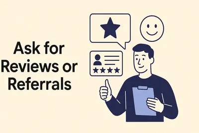 Step 9 Ask for Reviews or Referrals